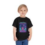 Cute alien toddler t-shirt design with space theme