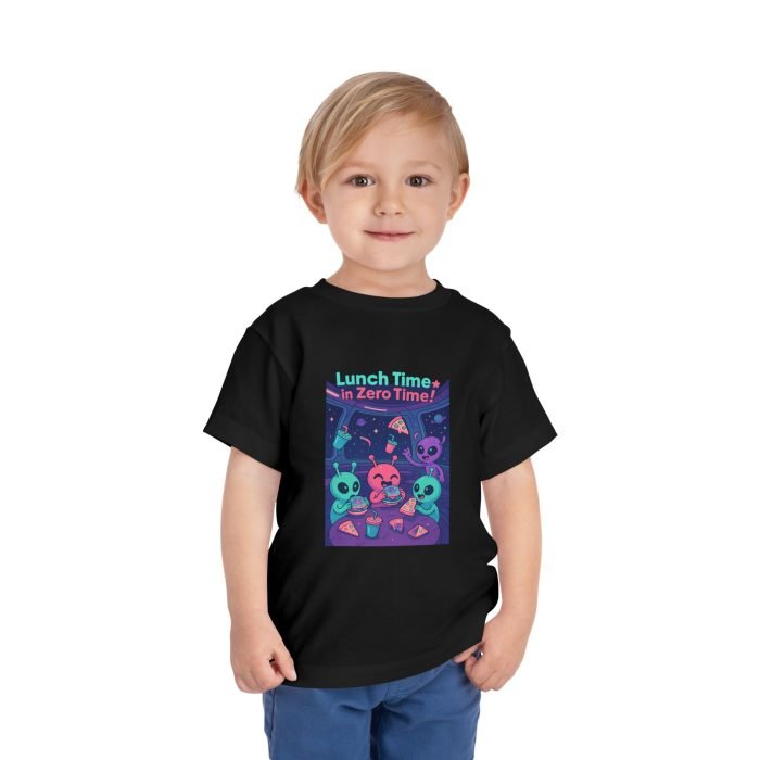 Cute alien toddler t-shirt design with space theme